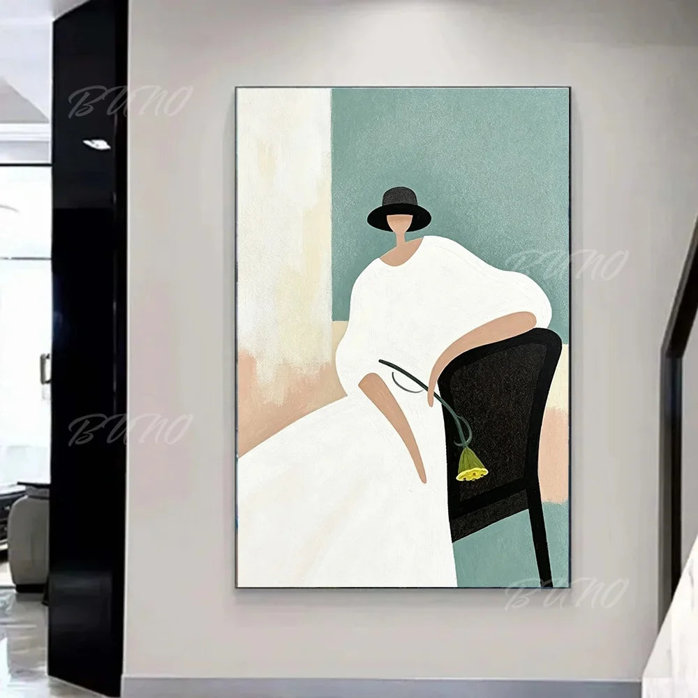 Minimalist Fashion Woman Art