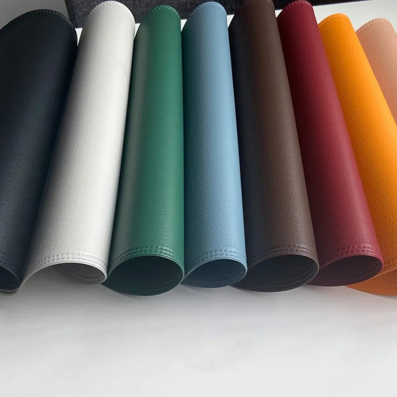 Round Leather Placemat Set