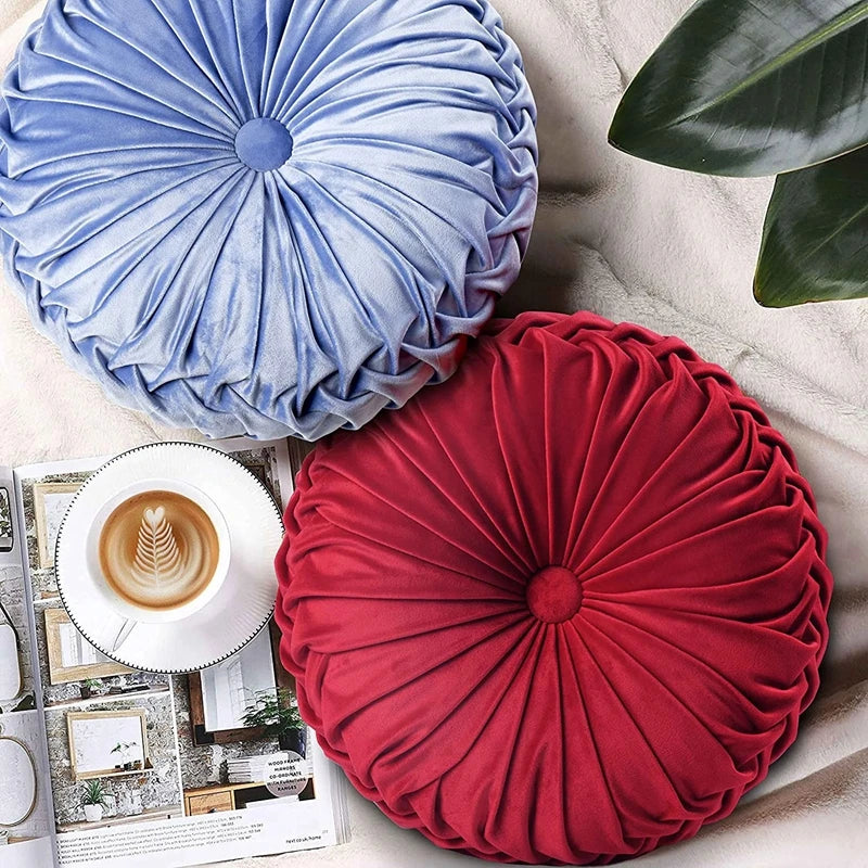 Red Velvet Pumpkin Cushion
