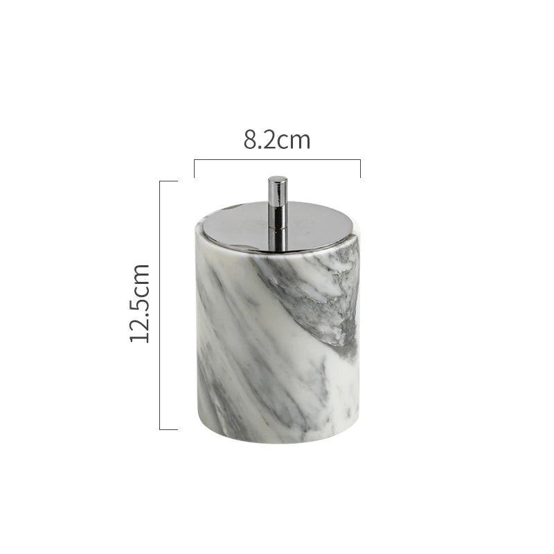 Arabescato Marble Bath Set