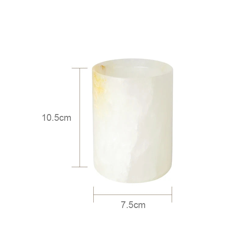 White Onyx Marble Bath Trio