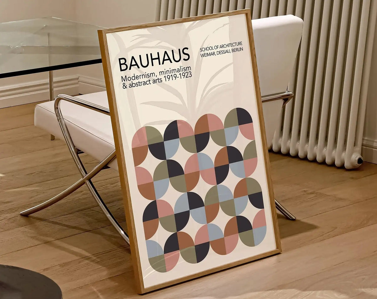 Bauhaus Geometric Poster