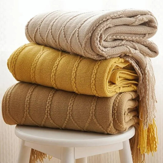 Boho Woven Throw Blanket