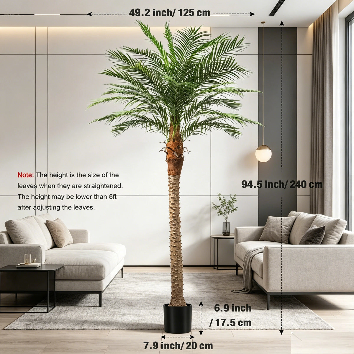 Faux Palm Tree Artificial Golden