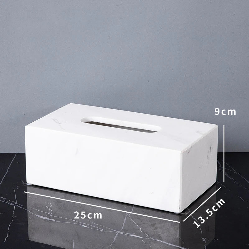 Natural Marble Napkin Tissue Box