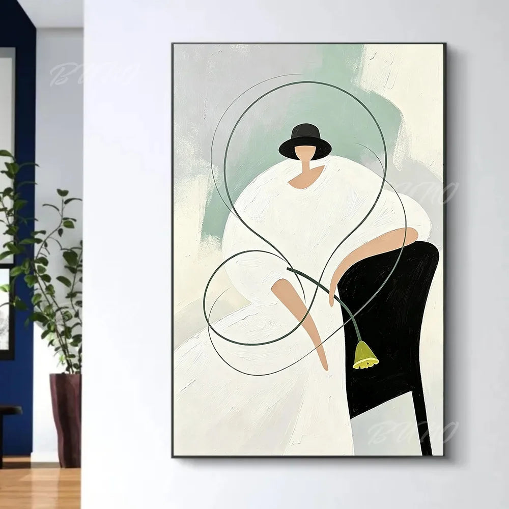 Minimalist Fashion Woman Art