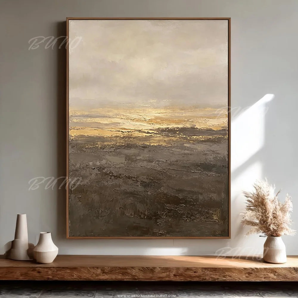 Gold Earth Tone Seascape