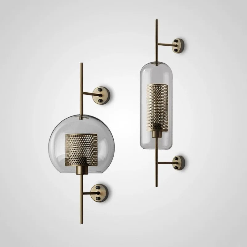 Glass Globe Bedside Sconce