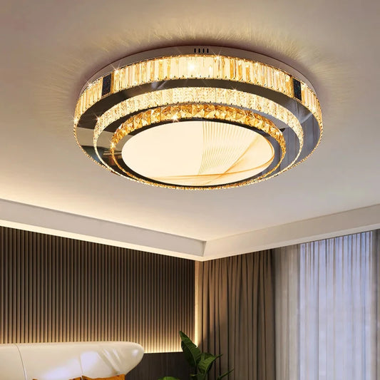 Gold K9 Crystal Chandelier