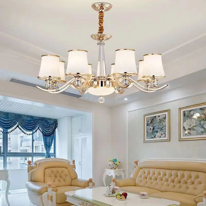 Silver Crystal Chandelier