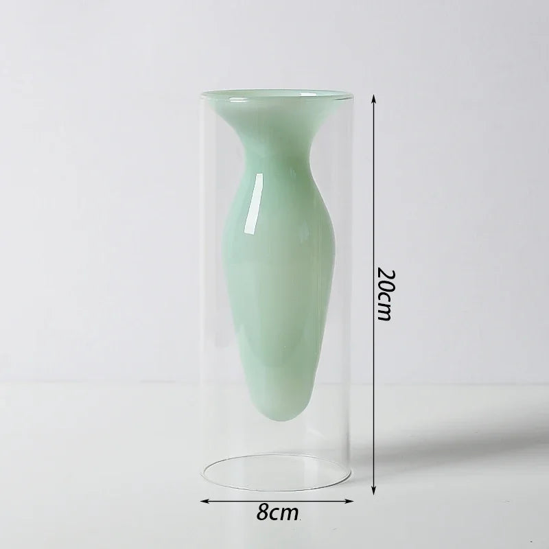 Double Wall Glass Vase