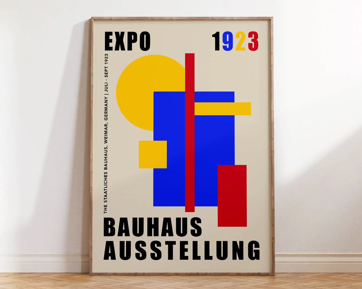 Bauhaus Geometric Poster