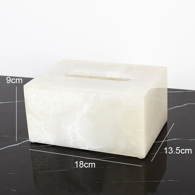 White Onyx Vanity Set