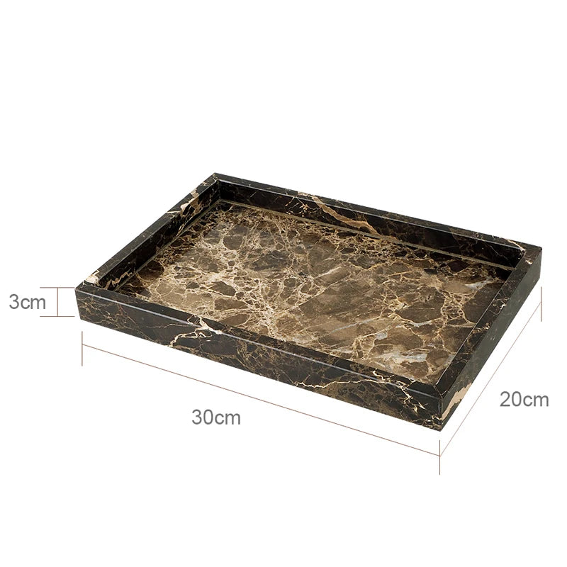 Emperador Dark Marble Bath Set