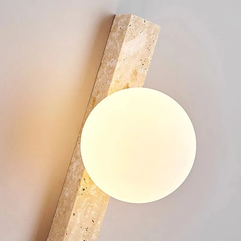 Wabi-sabi Cave Stone Long Wall Lamp