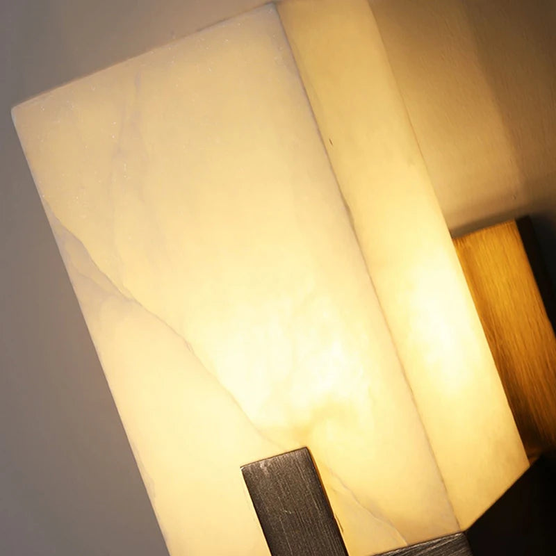 Natural Marble Wall Lamp American