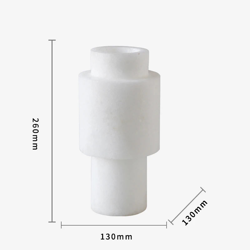 Natural Marble Pillar Vase