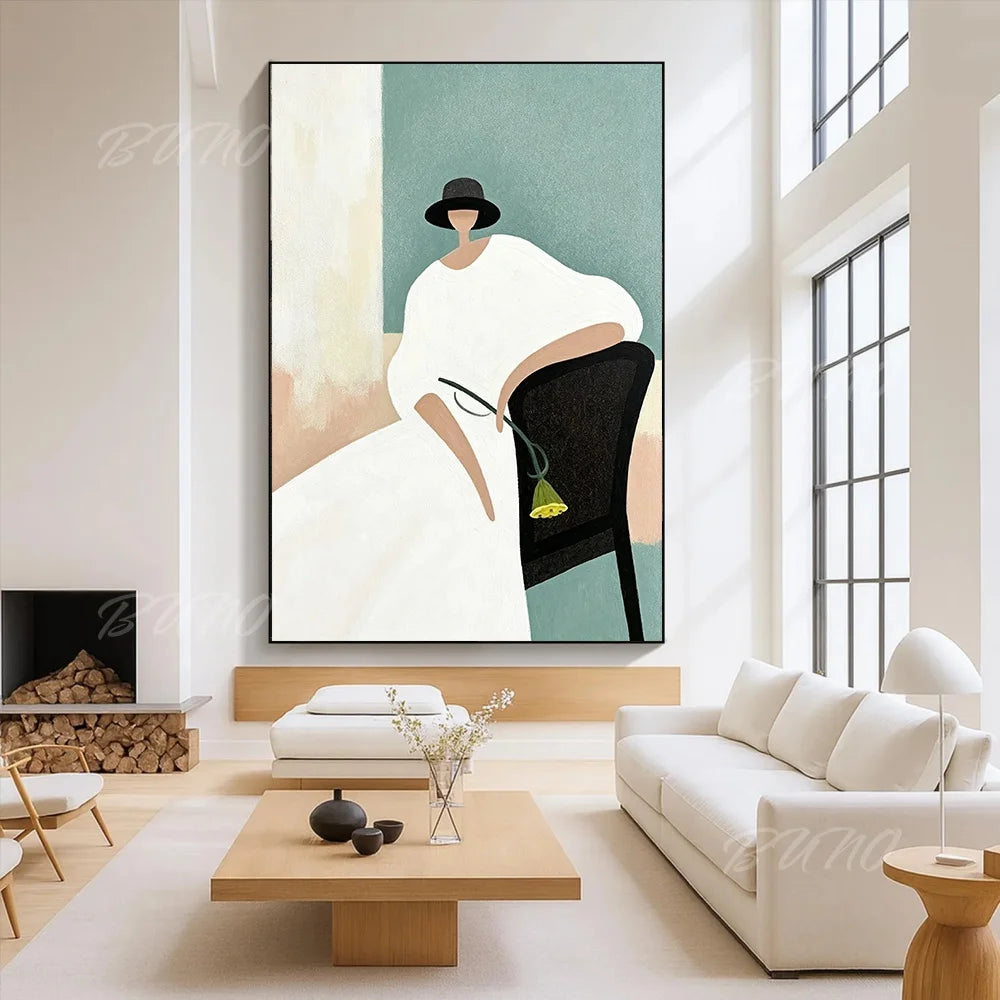 Minimalist Fashion Woman Art