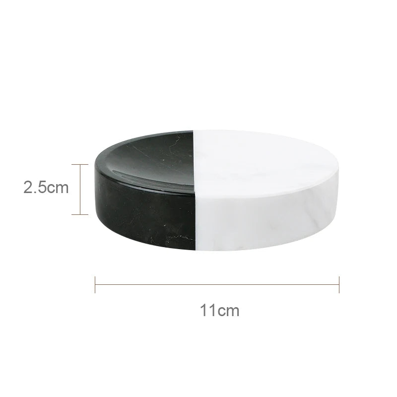 Black and White Natural Marble Set