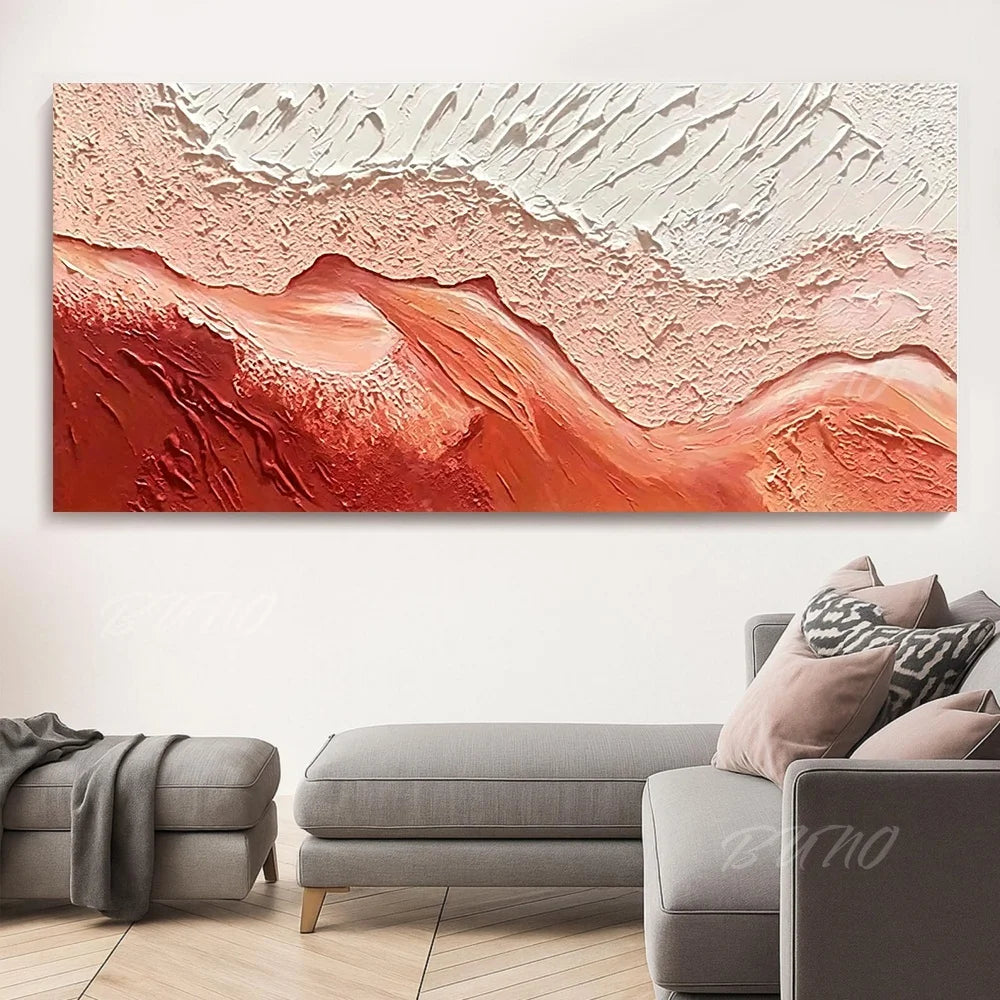 Earth Tone Mountain Painting
