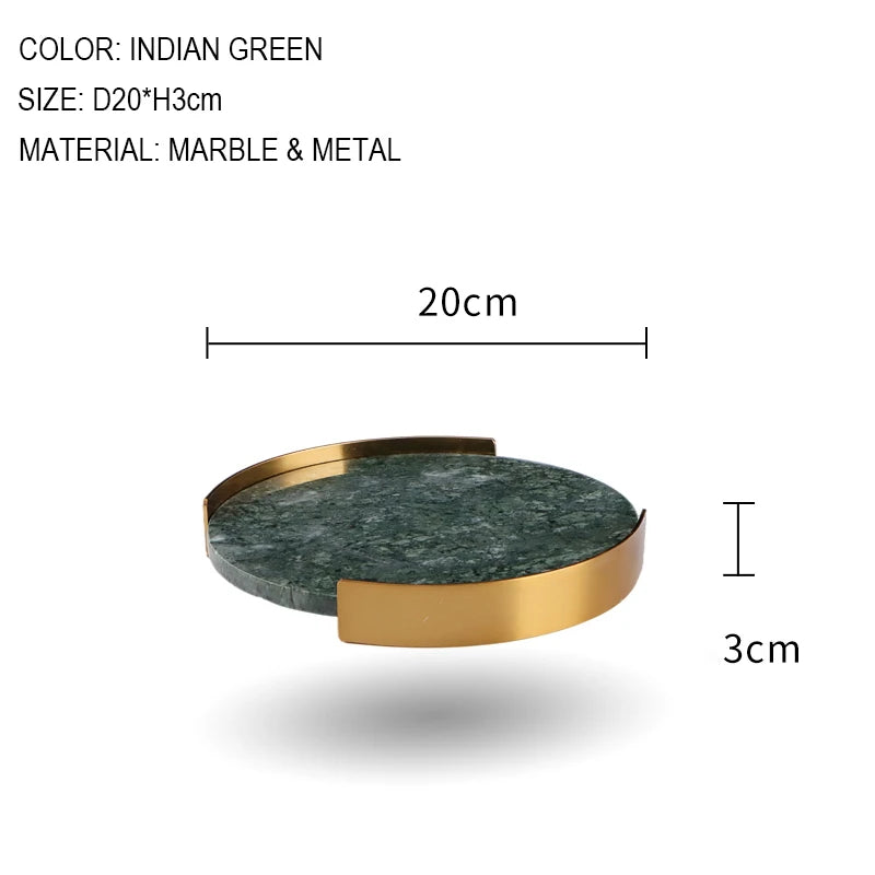 Scandinavian Decorative Natural Marble Tray