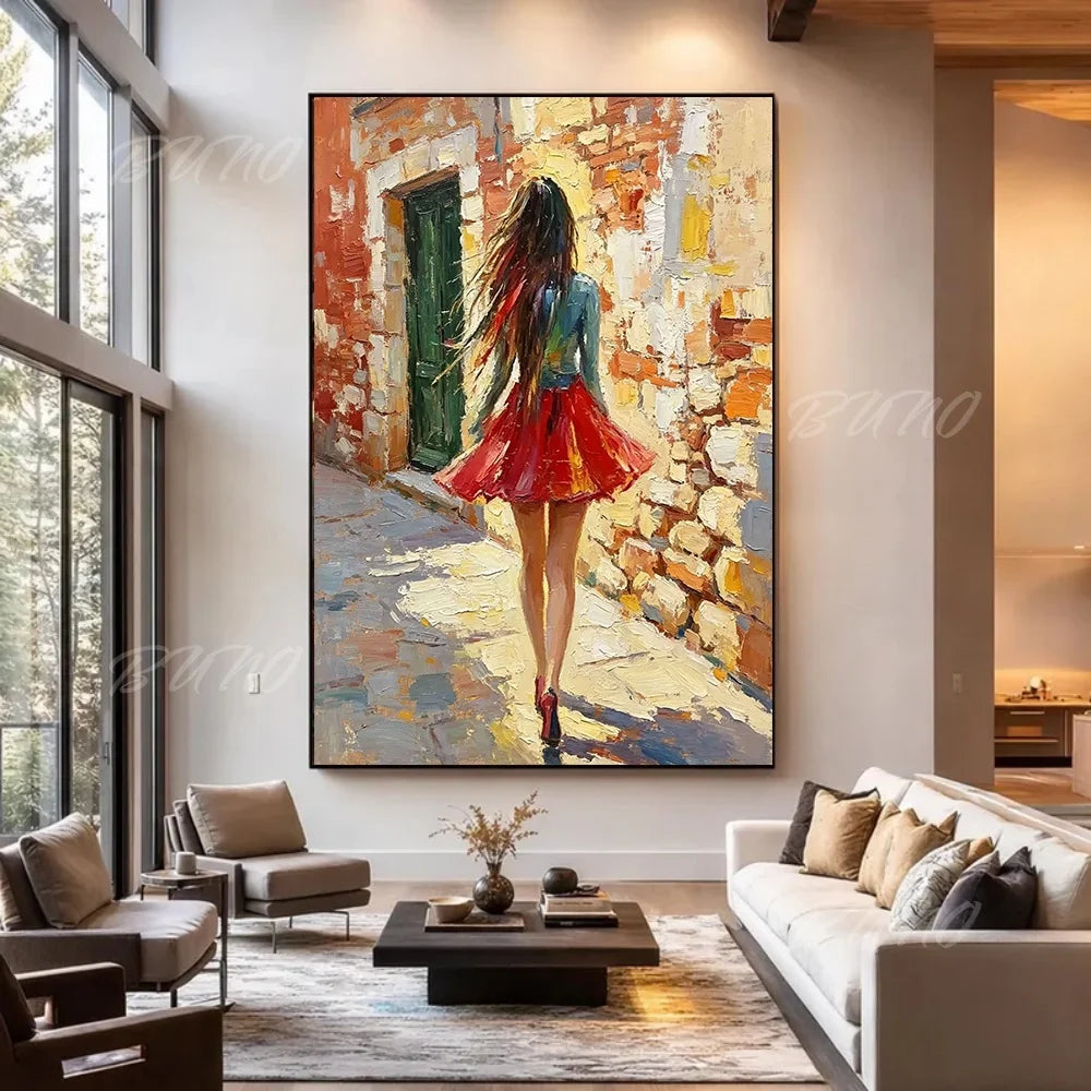 Figure Palette Knife Art