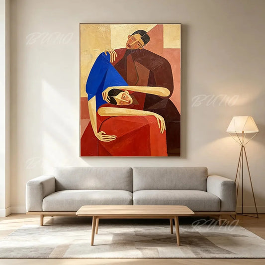 Art Deco Cubist Figure Art