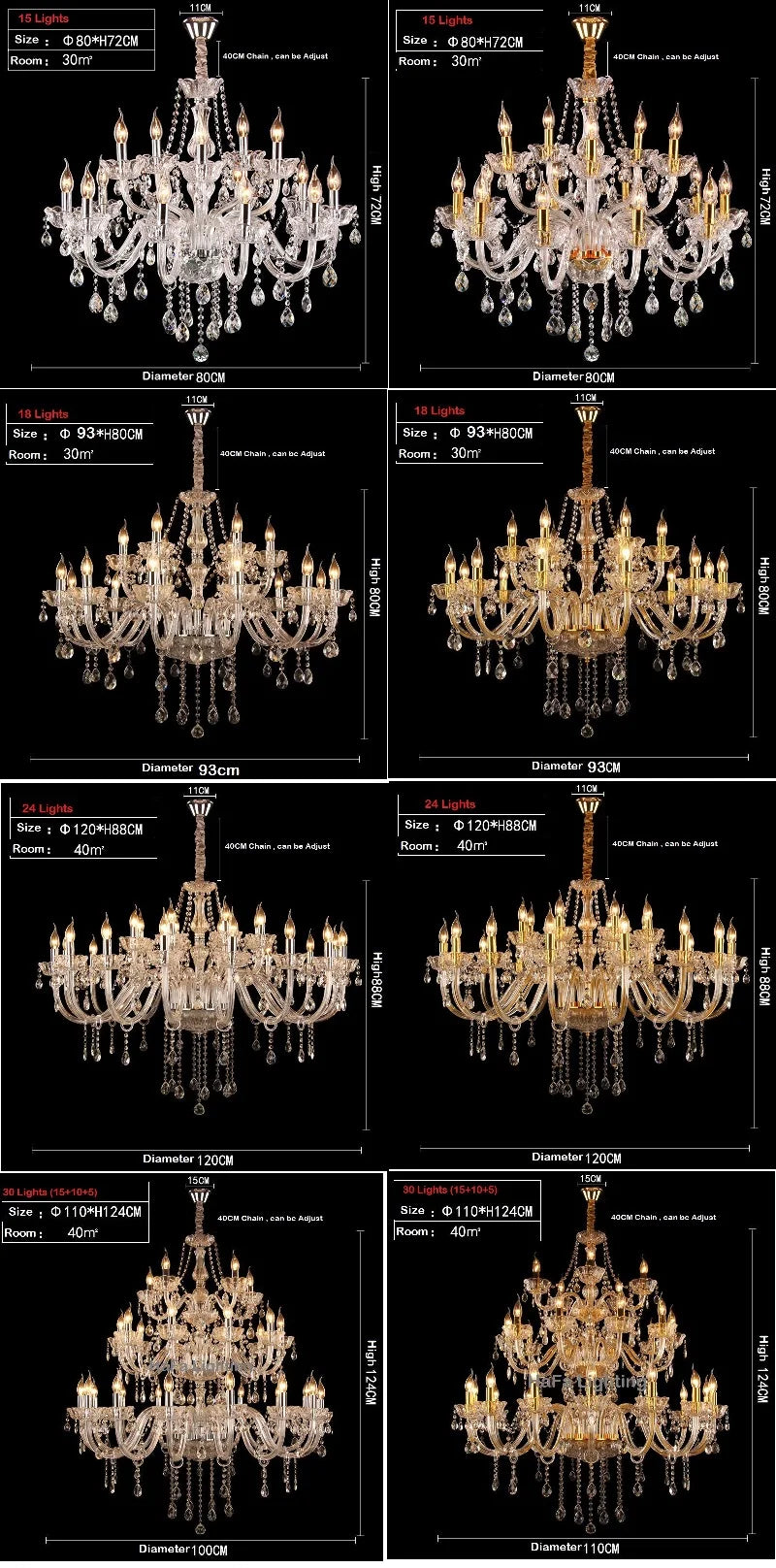 Staircase Tiered Chandelier