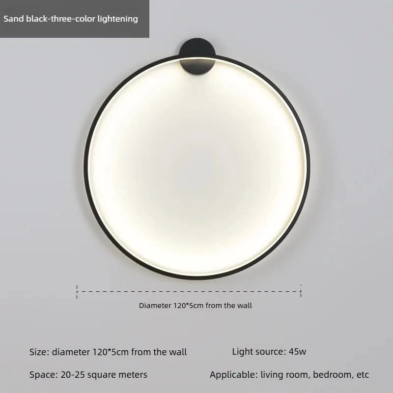 Minimalist LED Circle Background Wall Lamp