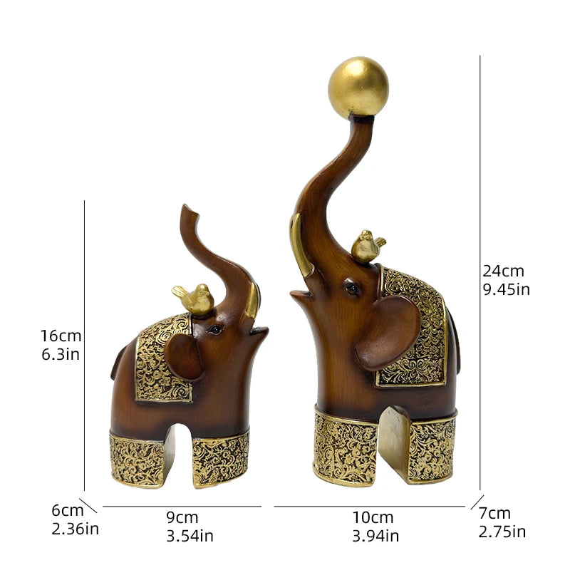 Wood-Grain Animal Sculpture