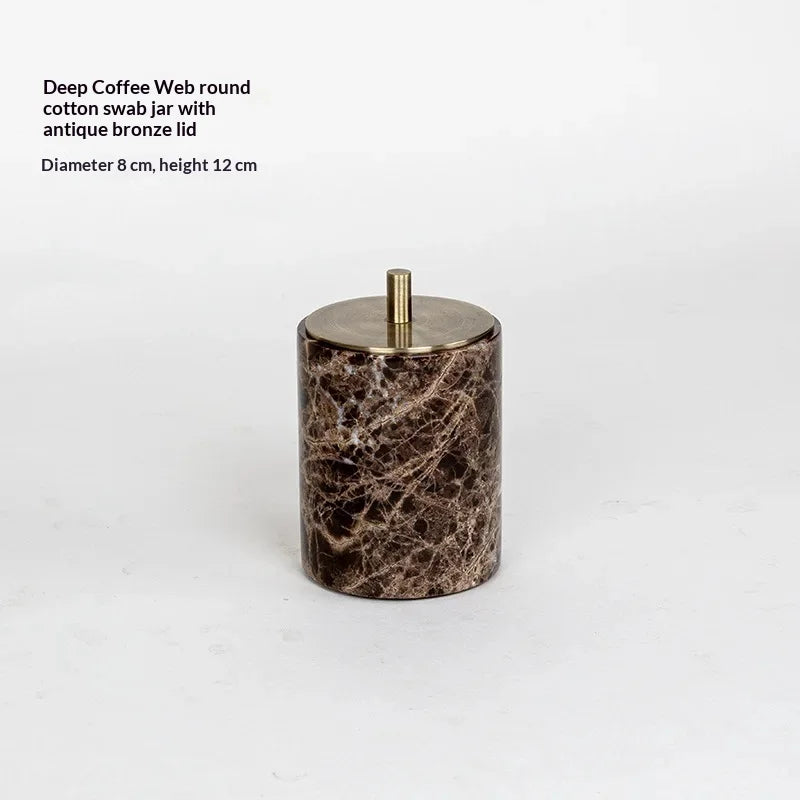 Marble Bath Accessories Set