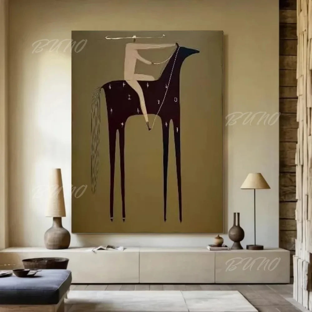 Mid-Century Modern Horse Art