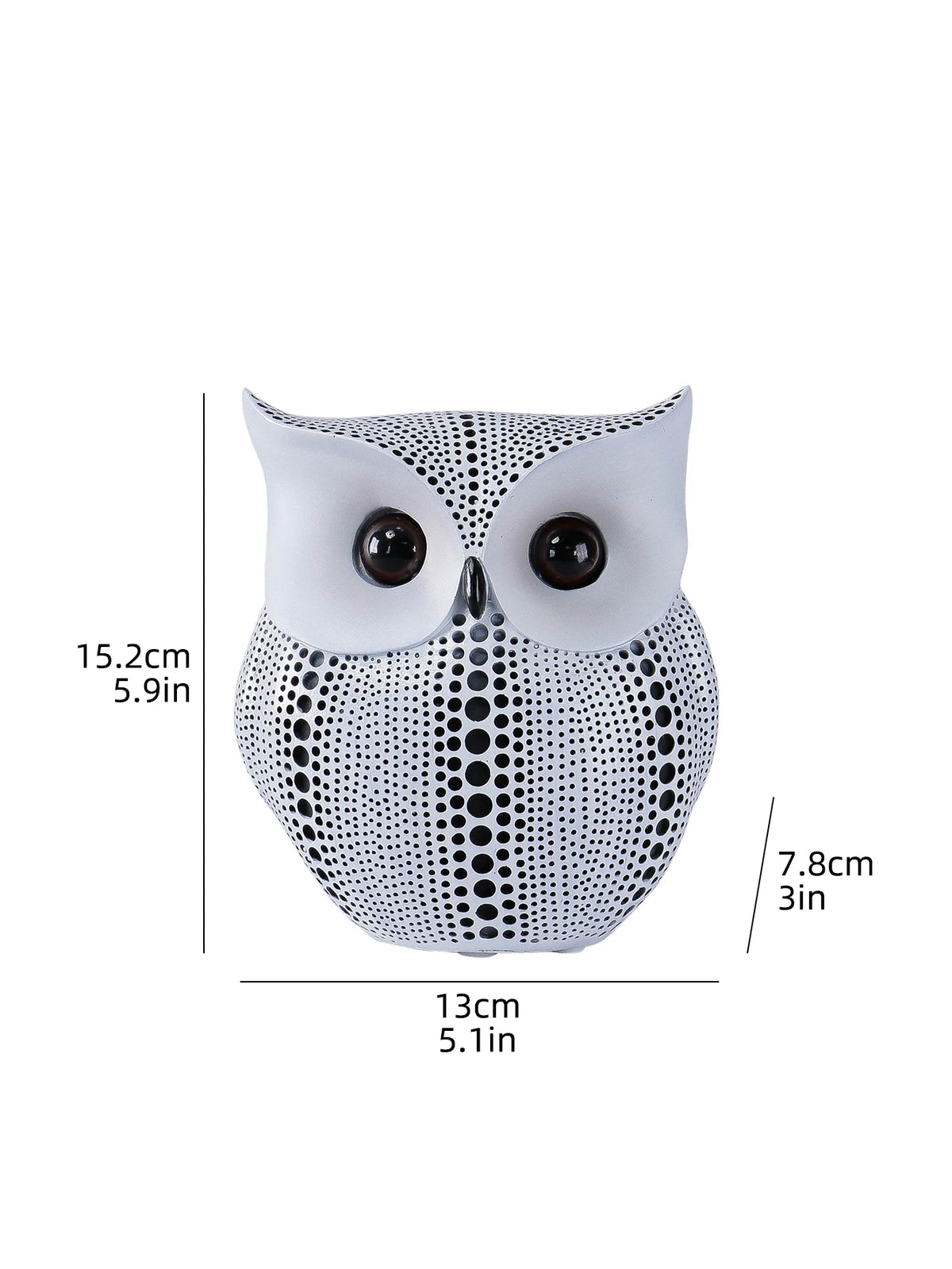 Owl Resin Statue Pair