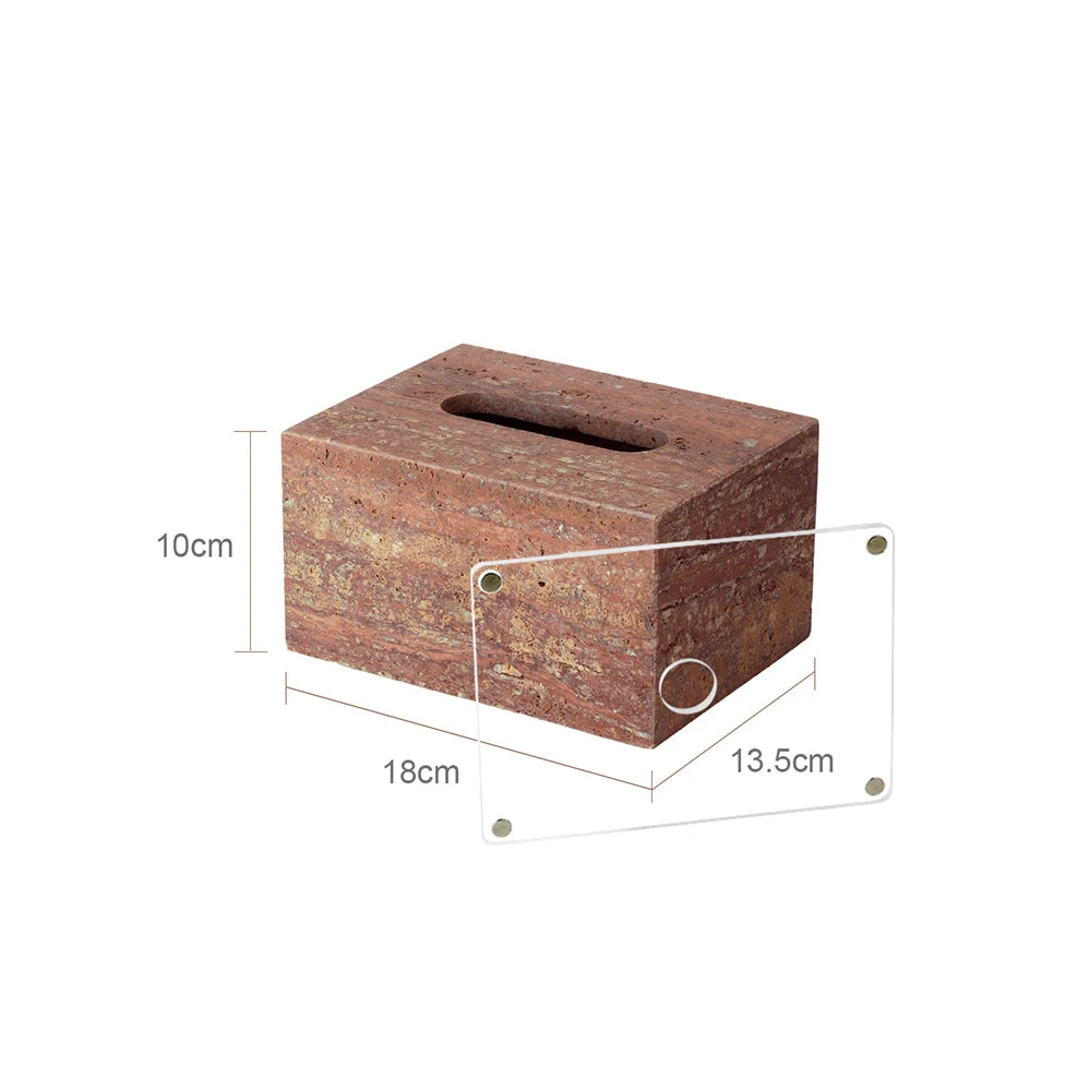 Natural Marble Tissue Box Decorative