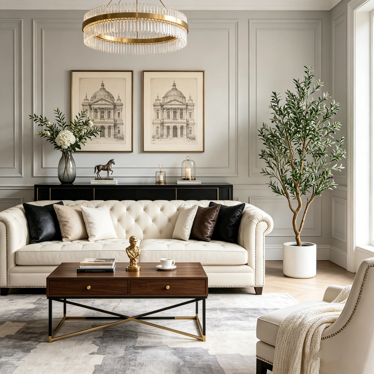 Olive Trees Artificial Indoor Tall Faux Tree