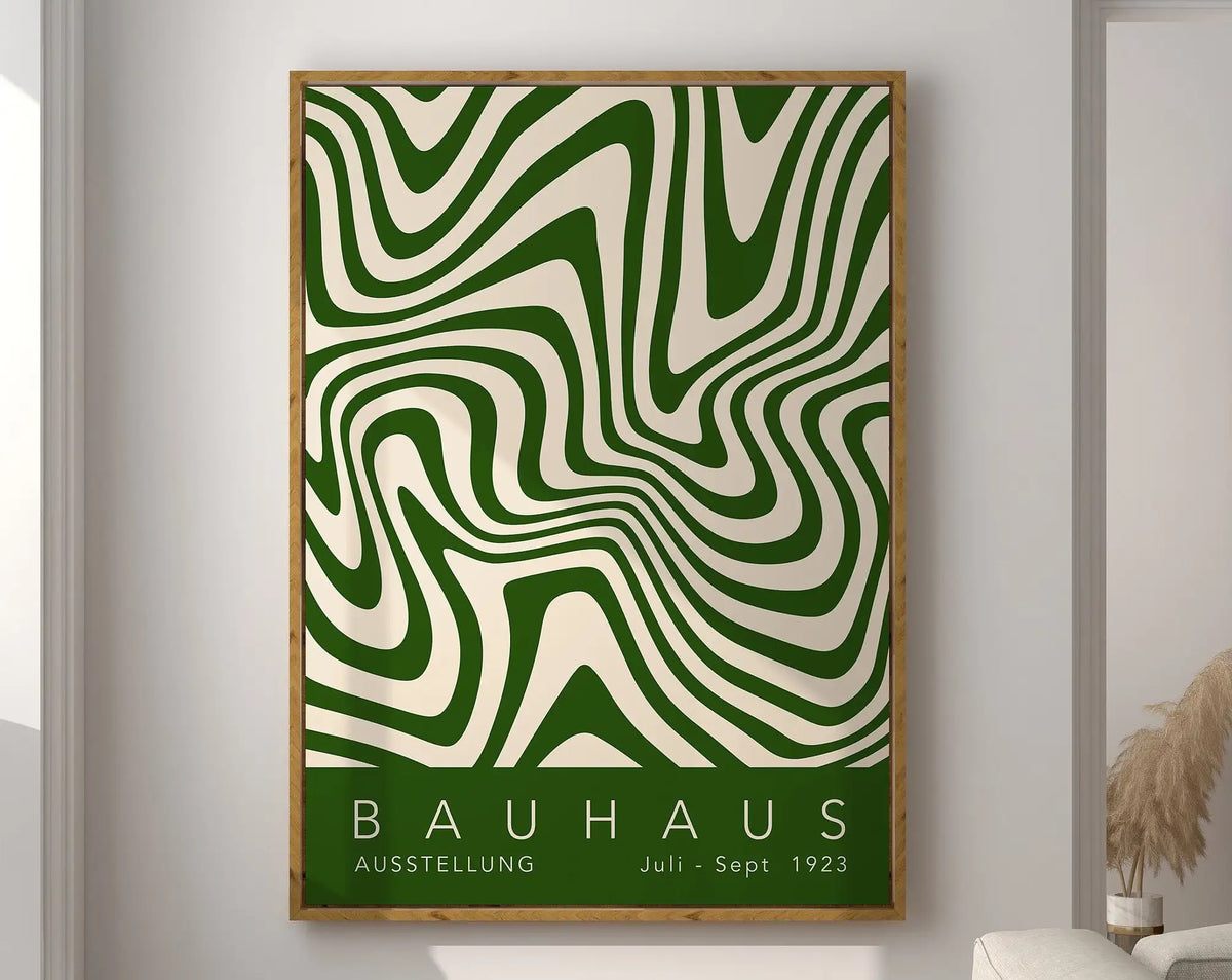 Bauhaus Geometric Poster