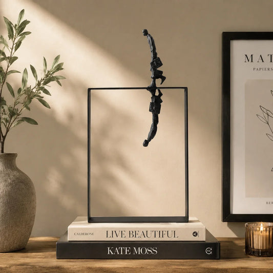 Two Faces Silhouette Statue