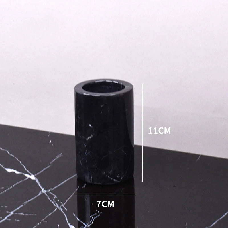 Nero Marquina Marble Bath Set
