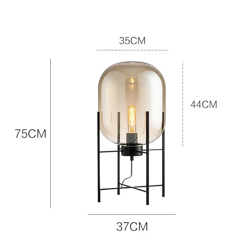 Industrial Style Smoke Gray Glass