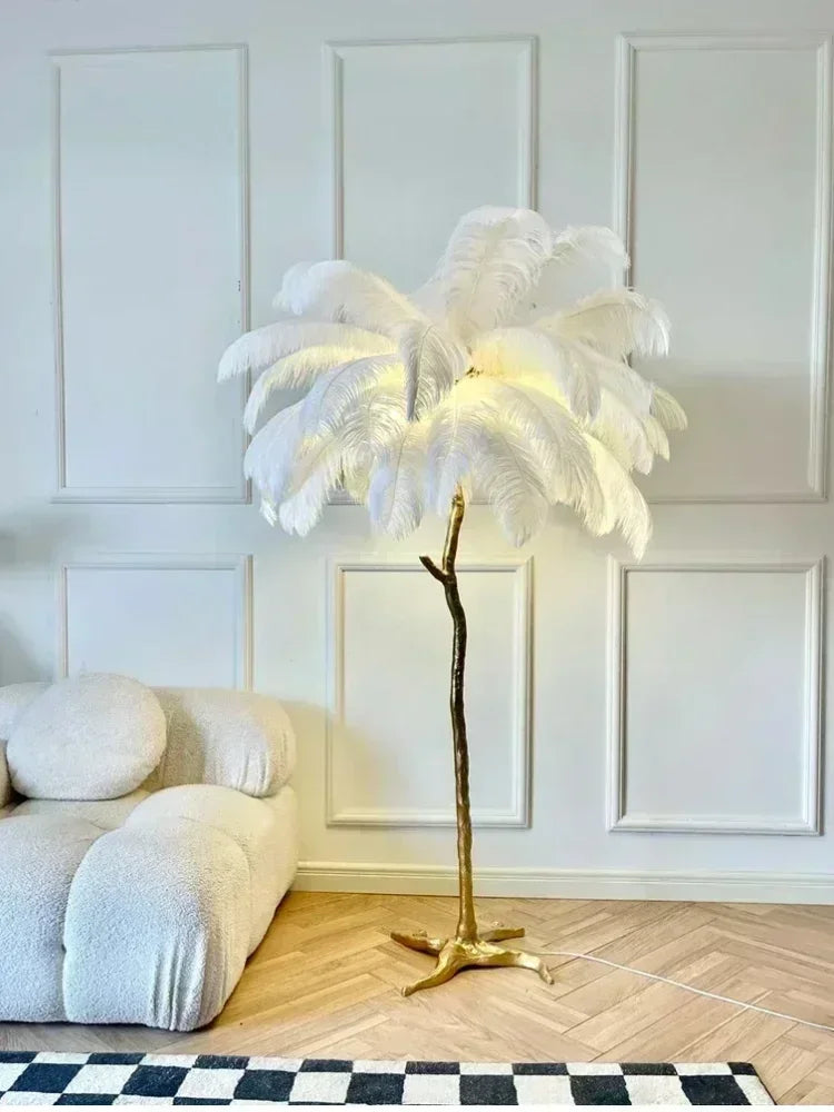 Nordic Feather Floor Lamp LED