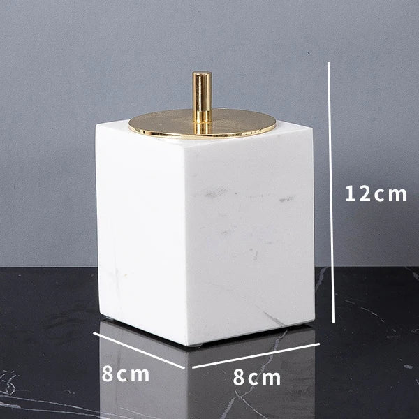 Minimalist Volakas White Natural Marble Set