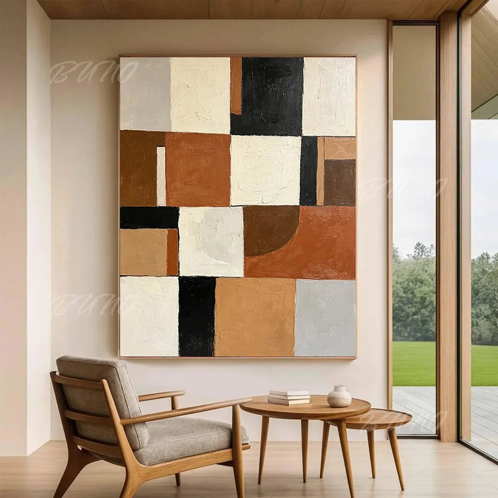 Terracotta Textured Painting