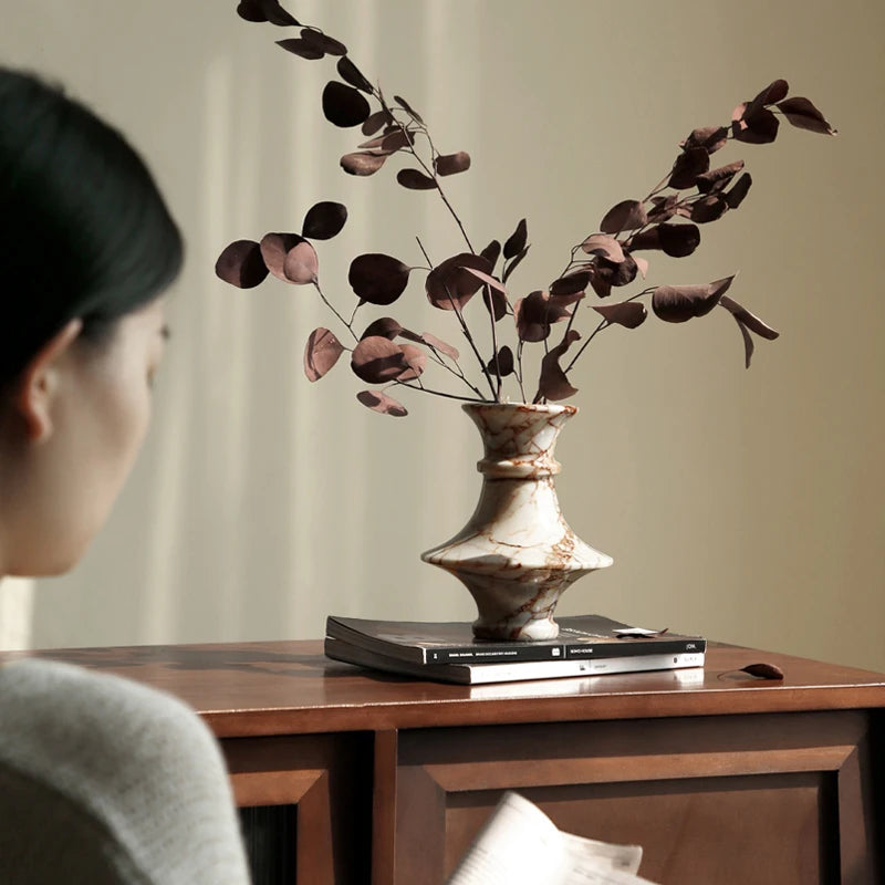 Calacatta Red Marble Vase