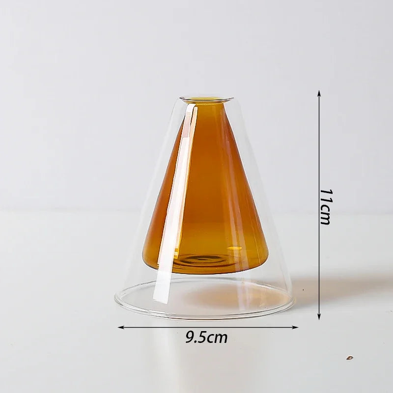 Double Wall Glass Vase