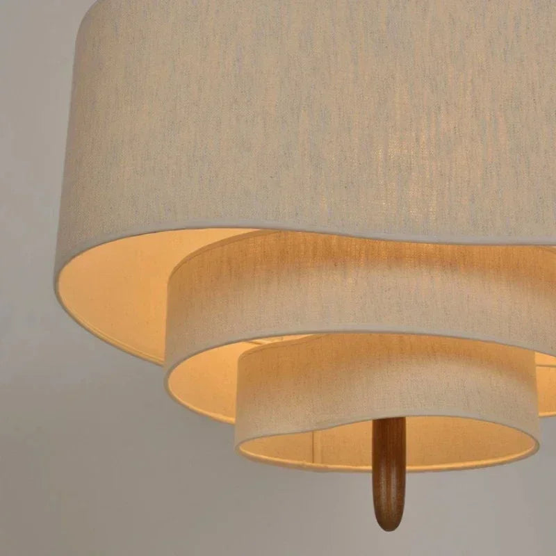 Japan Retro Fabric Chandelier Wabi
