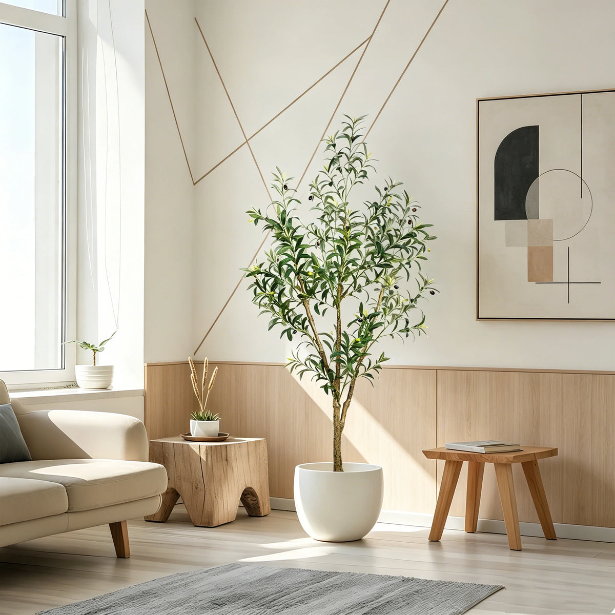Olive Trees Artificial Indoor Faux Tree