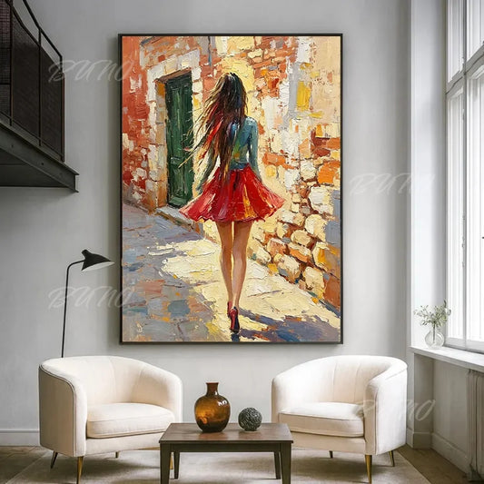 Figure Palette Knife Art