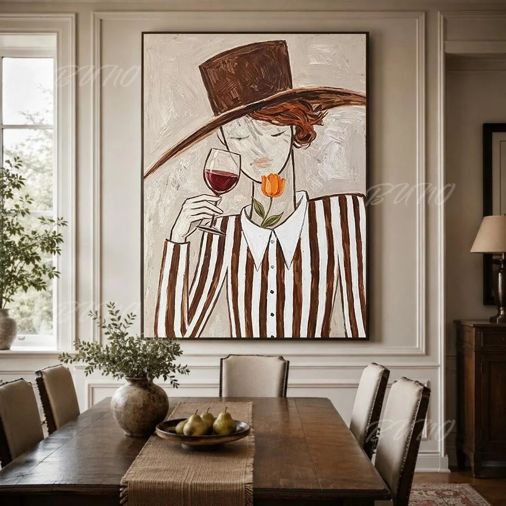 Art Deco Fashion Woman Art