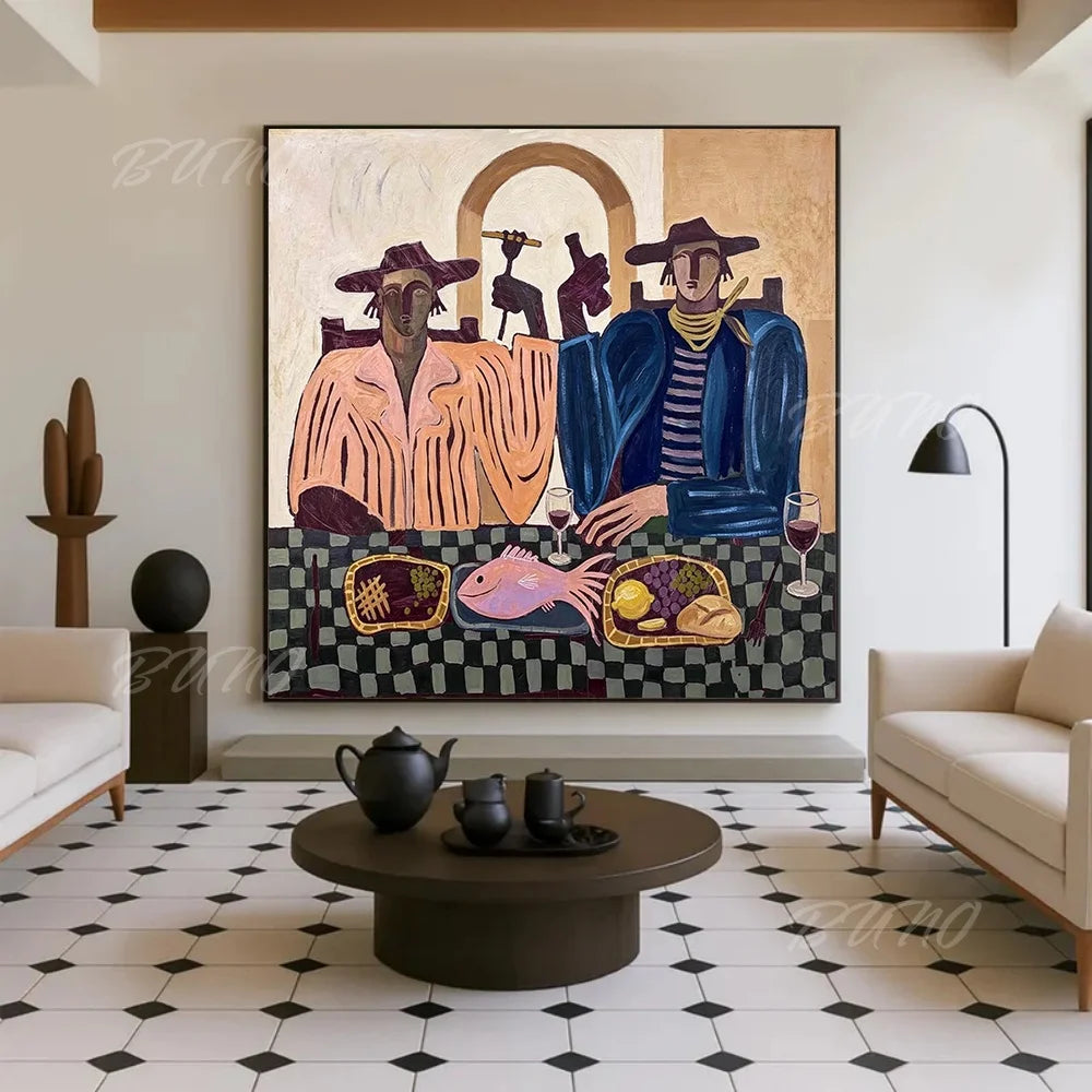 Mediterranean Figures Art