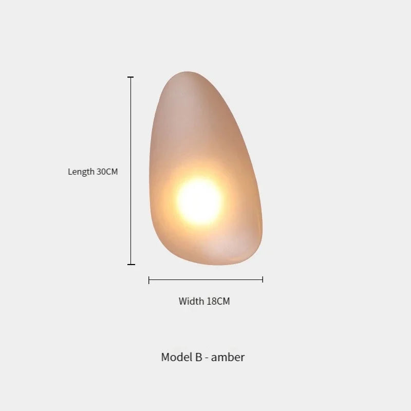 Nordic Designer Wall Lamp Pebble